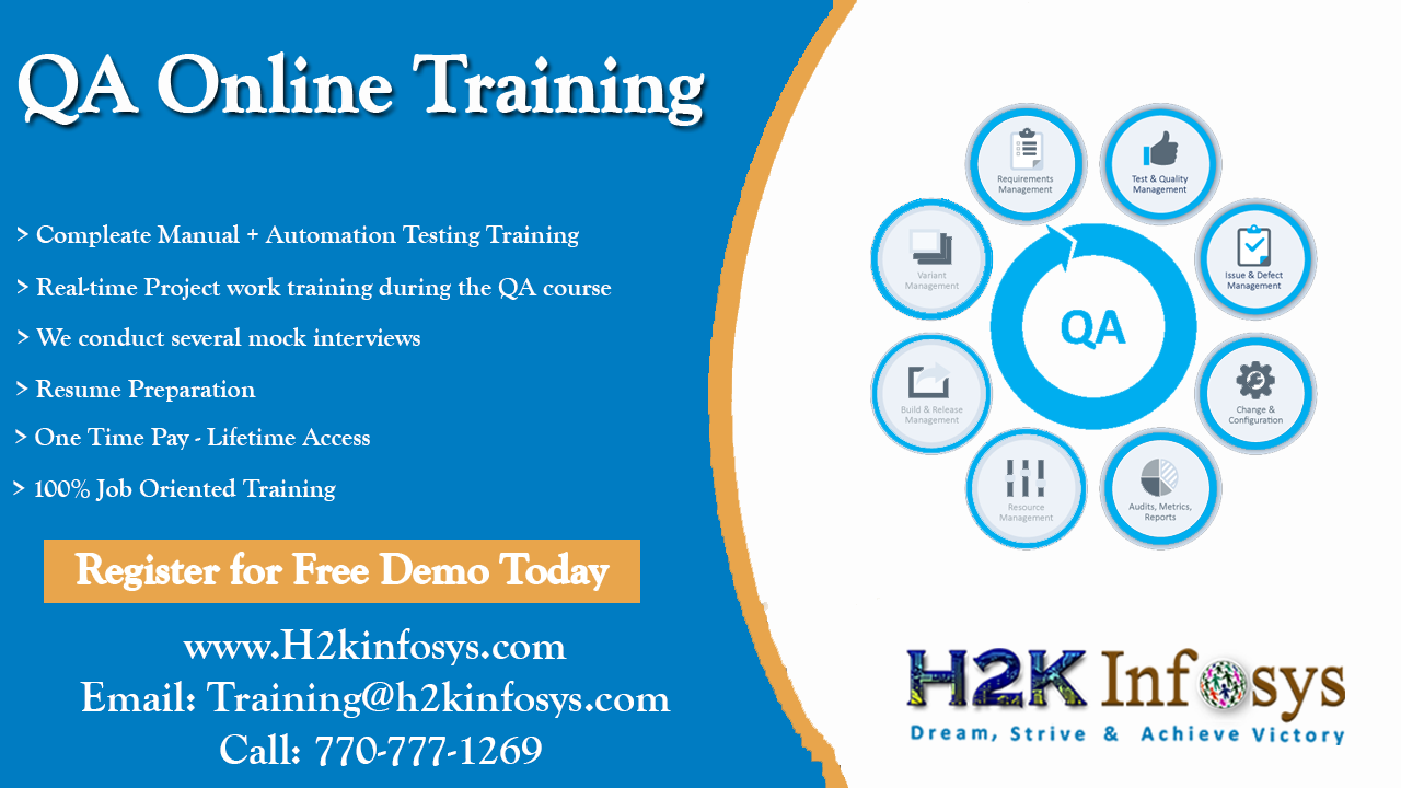 QA Online Training-Attend free DEMO classes