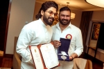 Allu Arjun recent, Allu Arjun recent, allu arjun celebrates receiving national award, Hyderabad