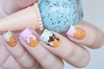 Latest Nail art, Ice cream coating on nails, interesting ice cream nails, Fashion and style