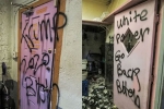 vandals., vandals., indian restaurant vandalized in new mexico hate messages like go back scribbled on walls, Sikhs