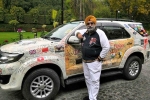 delhi to london by road bus service, road trip from delhi to london, meet 60 yr old traveler who completed road trip from delhi to london covering 33 countries in 150 days, Toyota fortuner