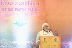 shushma swaraj, shushma swaraj, pm modi addresses kumbh global participation event, Kumbh mela