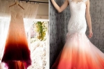 trendy bridal dress, period stain wedding dress, bride slammed for dressing in period stain wedding attire that looked like a stained tampon, Bridal dress