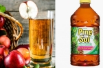 Pine Sol, Pine Sol given to kids, preschoolers served with cleaning liquid to drink instead of apple juice, Pine sol