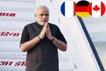 Narendra Modi leaving France, India PM and Angela Merkel, indian premier leaves for france germany canada, Hannover messe
