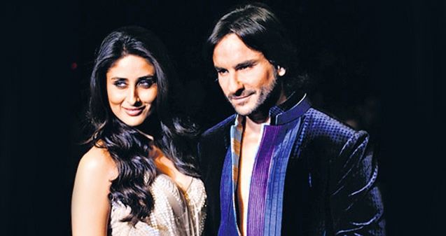 Kareena slaps ban on Saif's on-screen kissing scenes