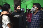 Gunasekhar, Allu Arha new film, allu arjun pays a surprise visit for his daughter, Gunasekhar