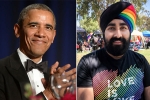 barack obama, pride month, pride month 2019 sikh man s rainbow turban impresses barack obama, Lesbian