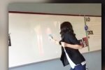 Dallas teacher fired for shooting water at Donald Trump image, Dallas teacher fired for shooting water at Donald Trump image, indian origin teacher suspended for shooting water at trump s image, Presidential inauguration