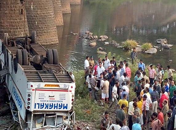 A bus crash left 32 people dead near Mumbai...